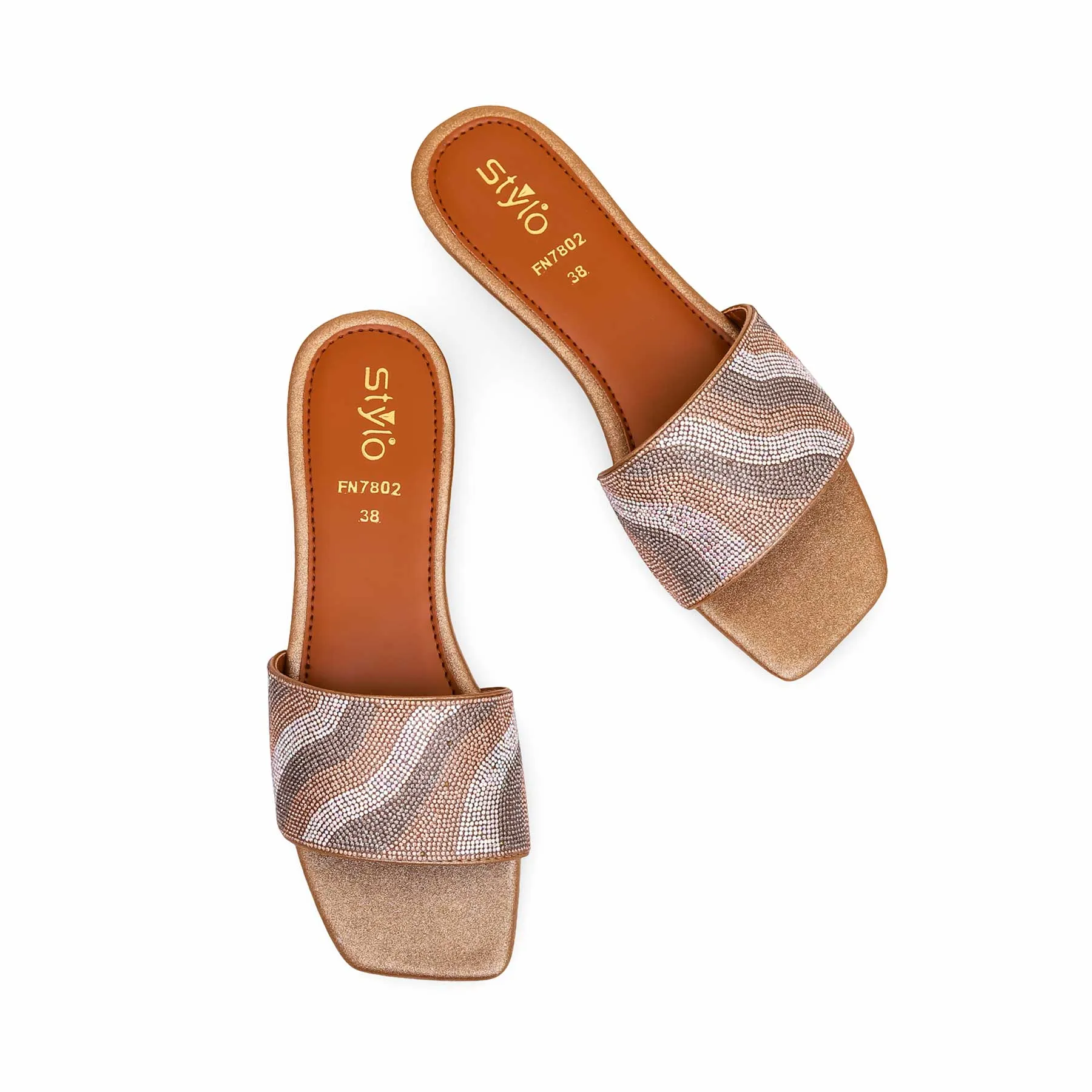 Candle Dinner Brown Fancy Slipper FN7802