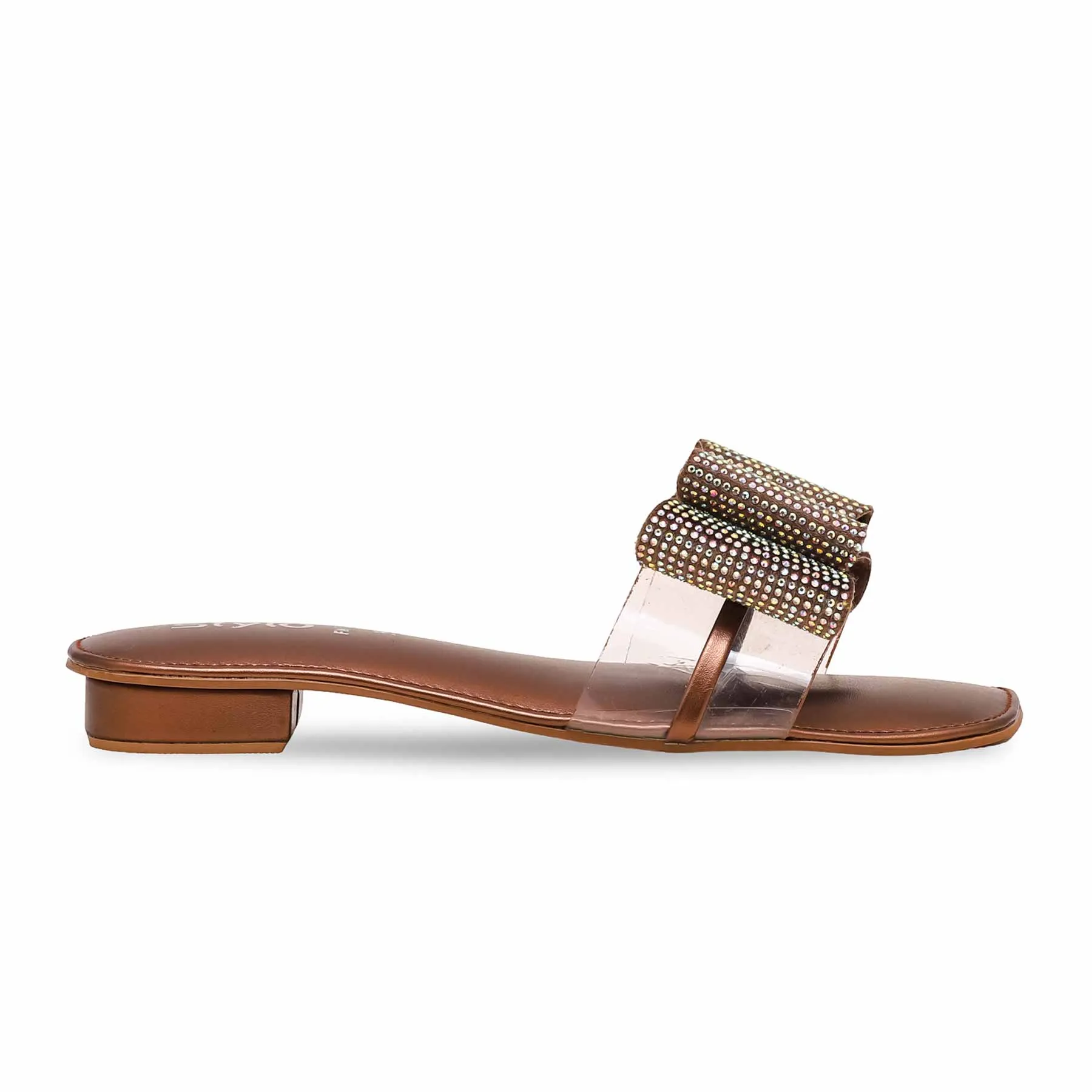 Brown Fancy Slipper FN7875 Occasion Heels Night Glow