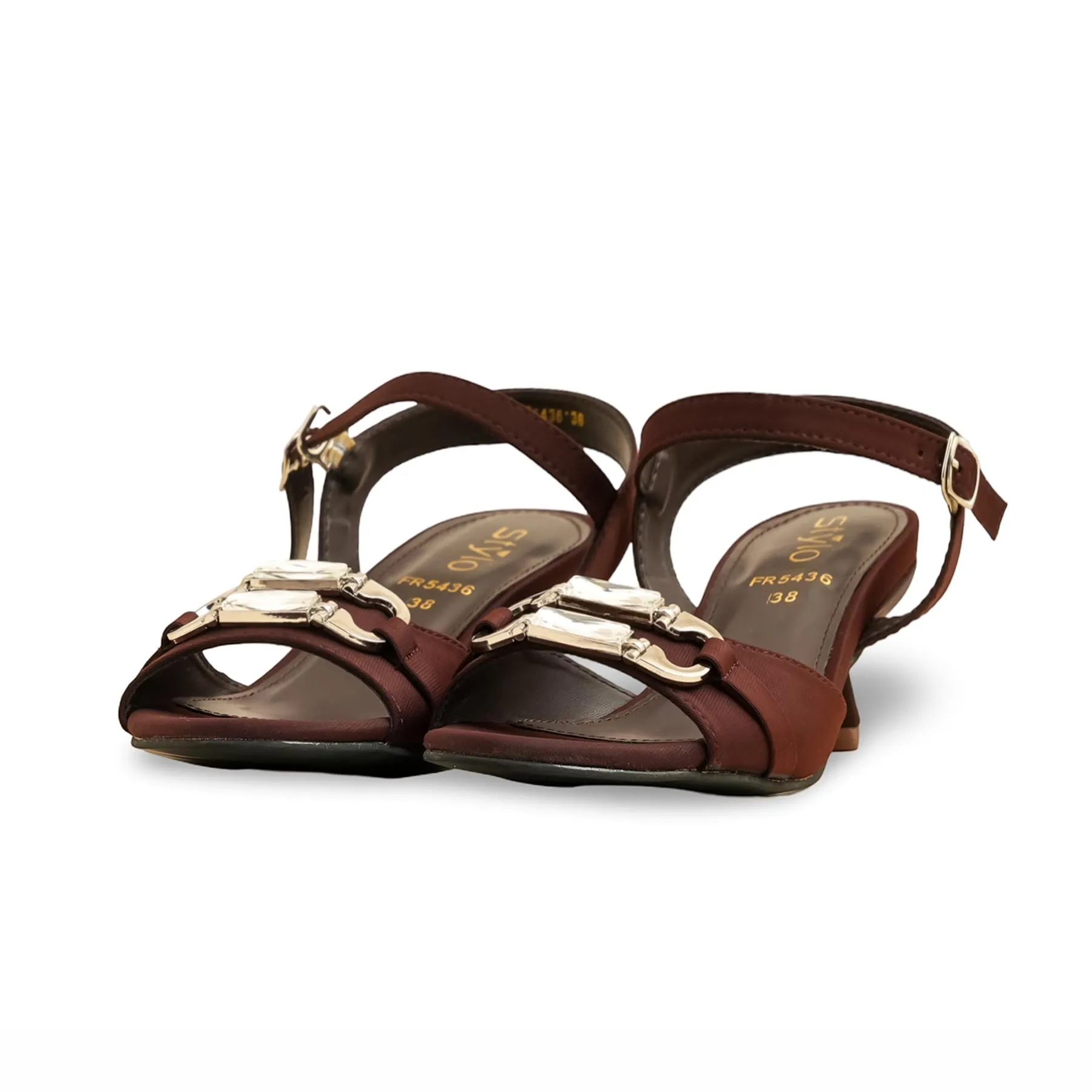 Comfy Booties Effortless Design Brown Formal Sandal For Women FR5436