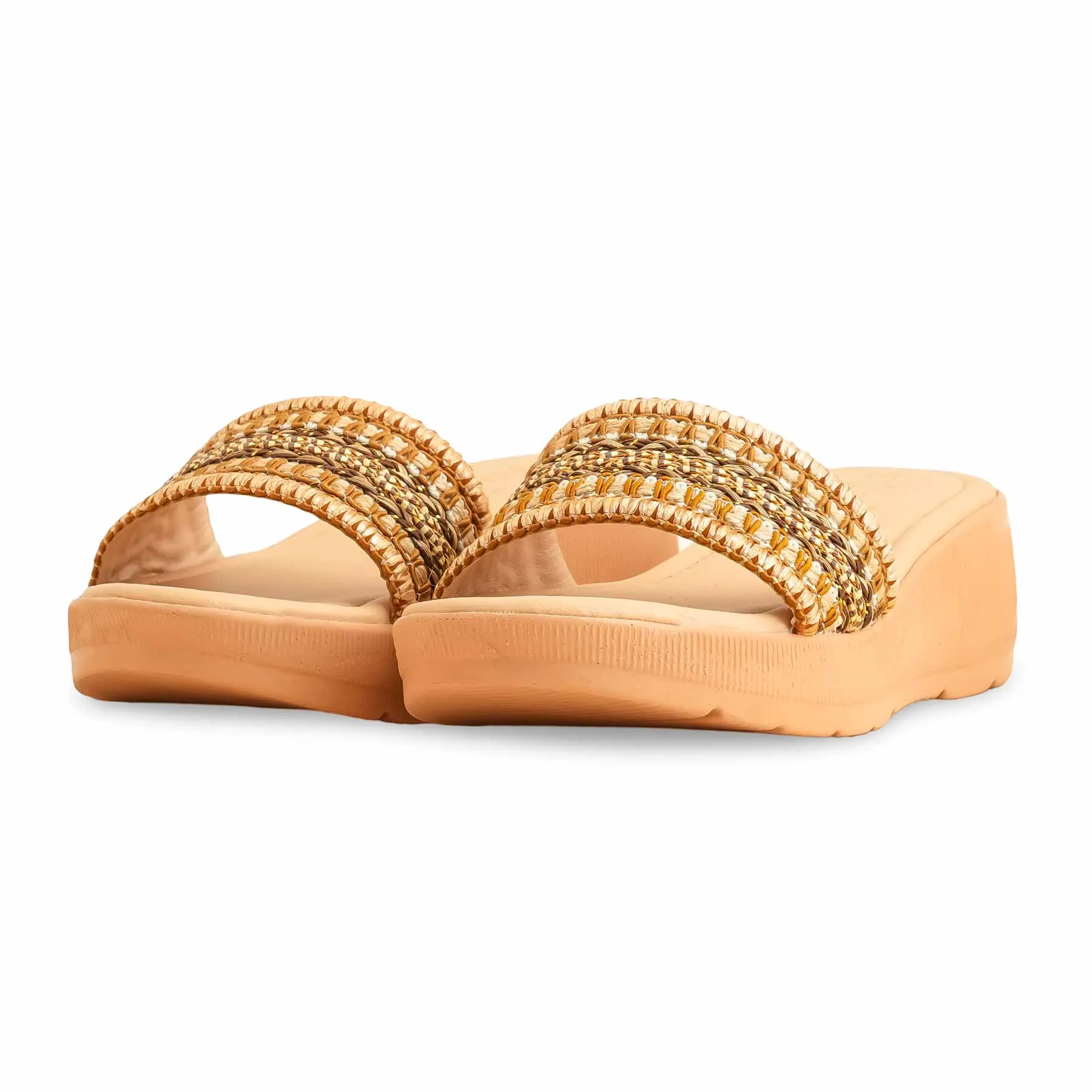 Brown Formal Slipper For Ladies FR8361 Petal Step Coast Path