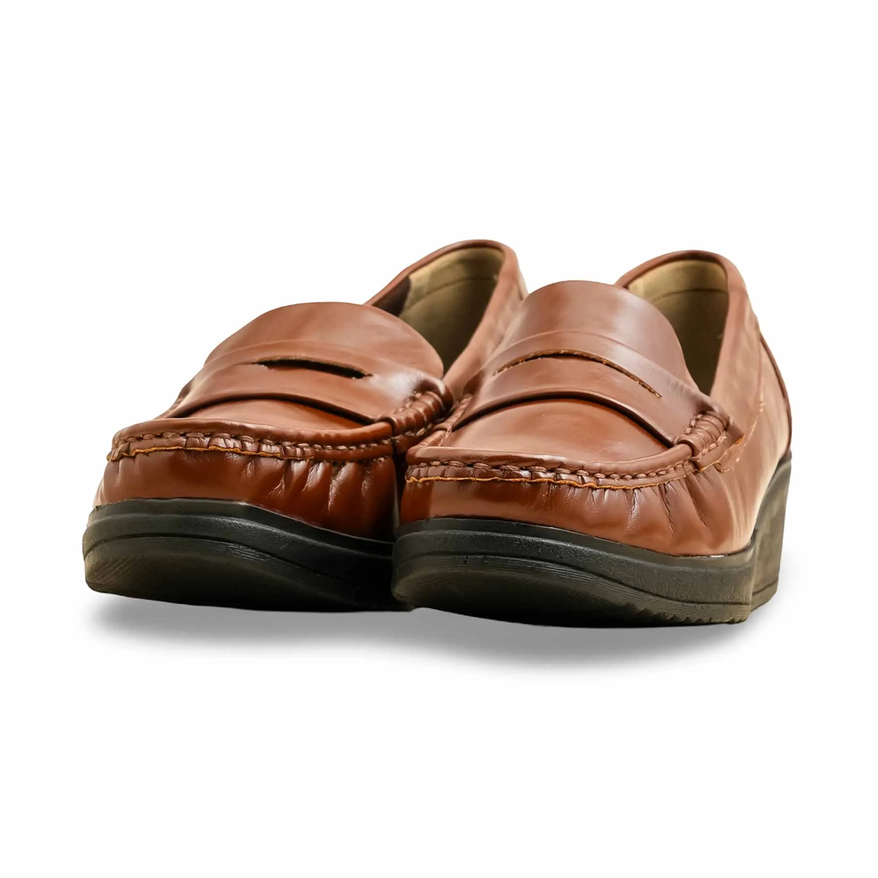 Brown Moccasin WN4469 Gift Walk Chic Walking Shoes