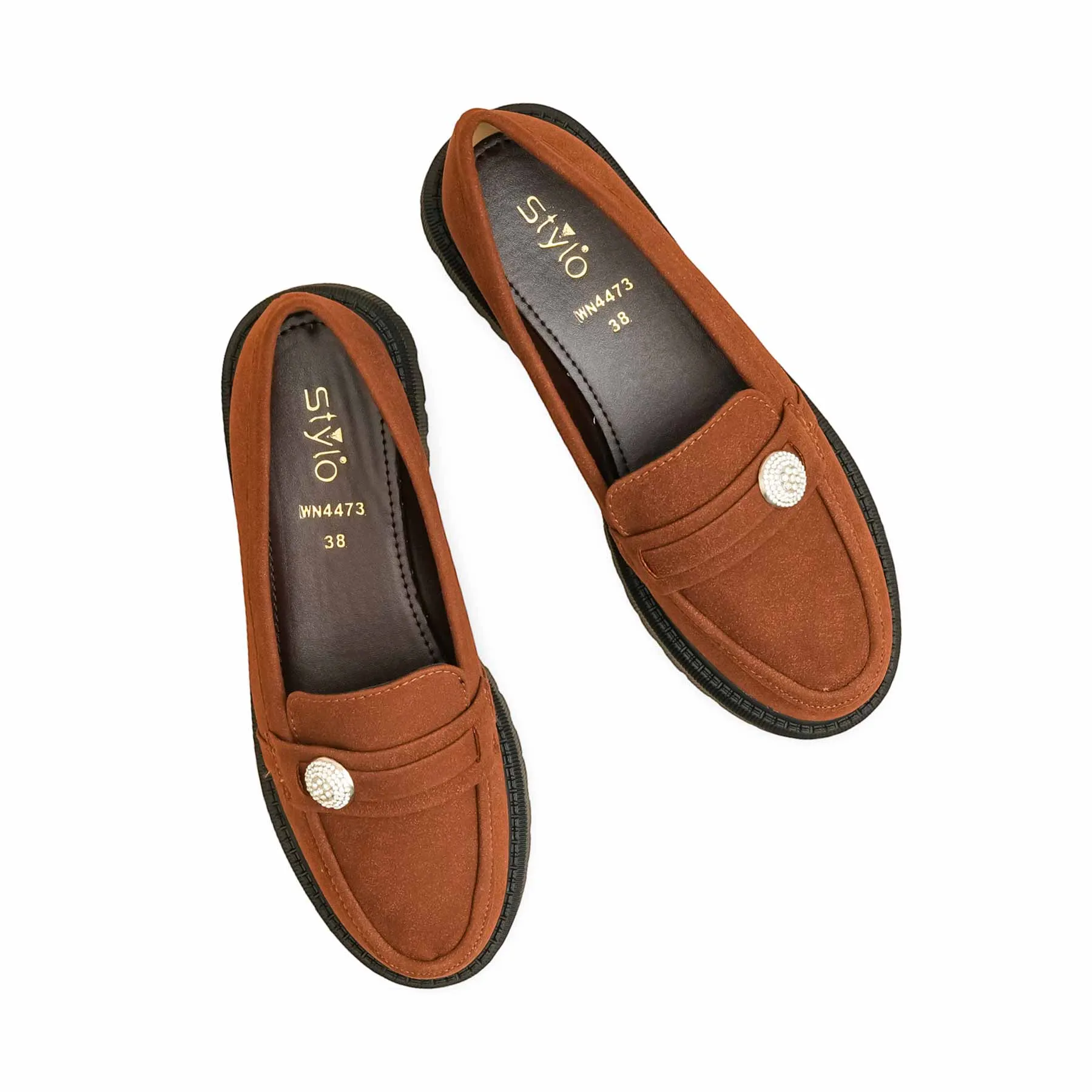 Brown Moccasin WN4473 Wedding Footwear