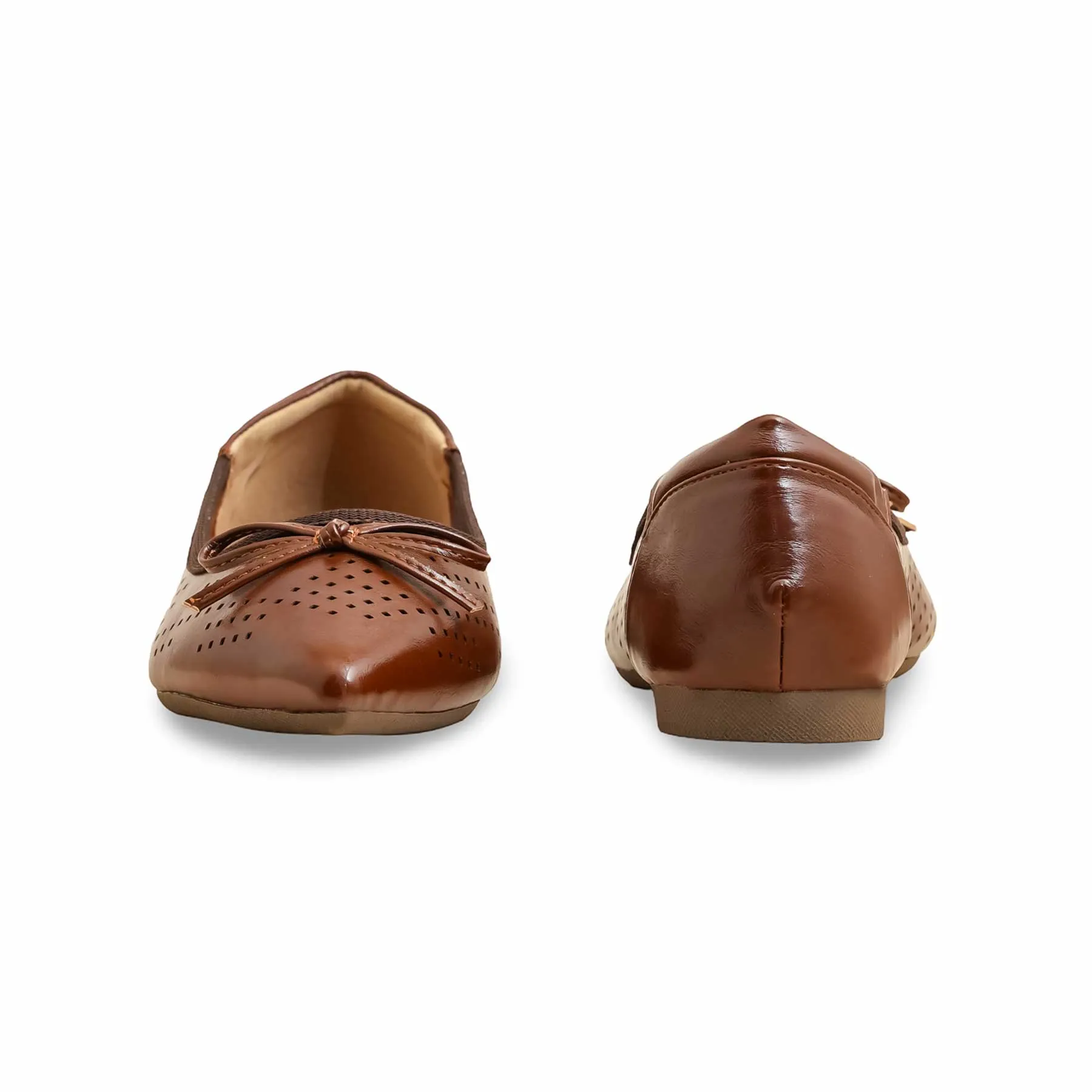 Brown Pumps WN1207 Life Walk Stud Detail