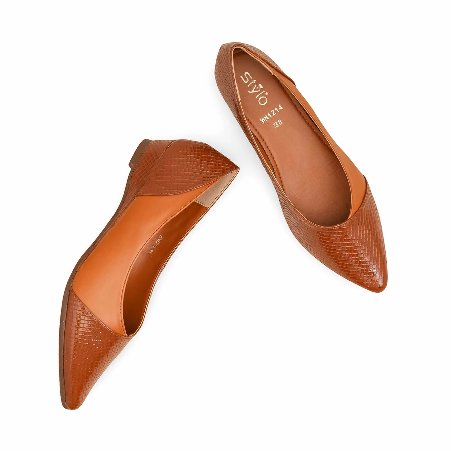 Cafe Vibe Trendy Shoes Brown Women Pumps WN1214