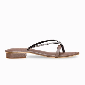 Versatile Cushion Brown Fancy Chappal FN0768