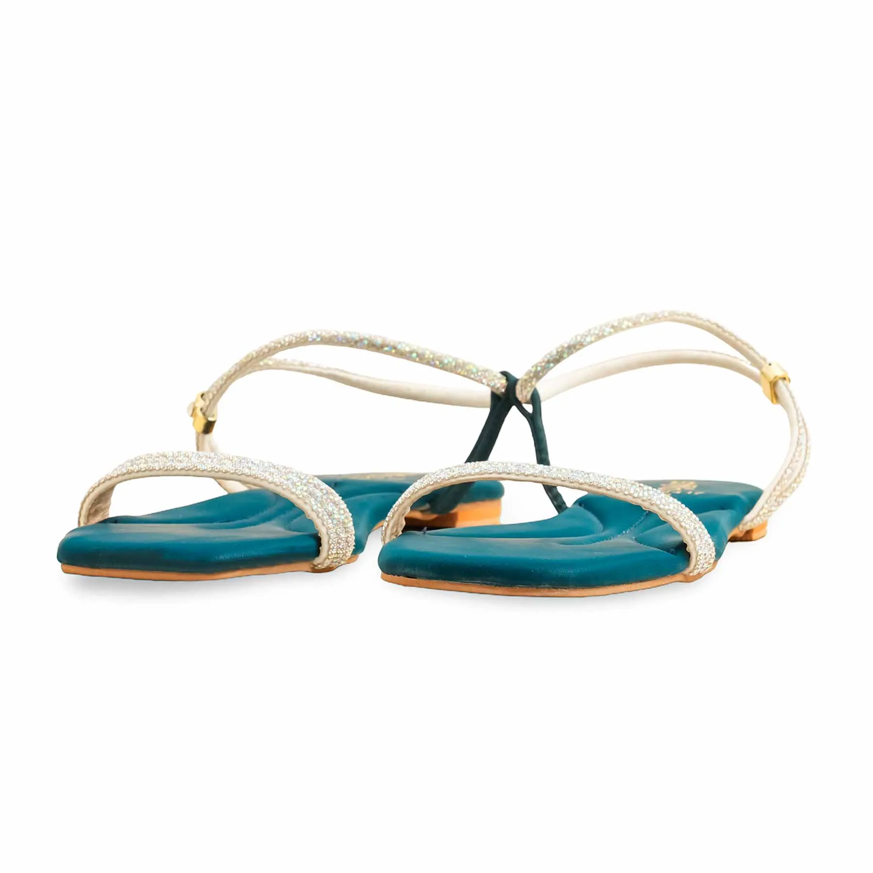 Easy Wear Seagreen Fancy Sandal For Women LFN417