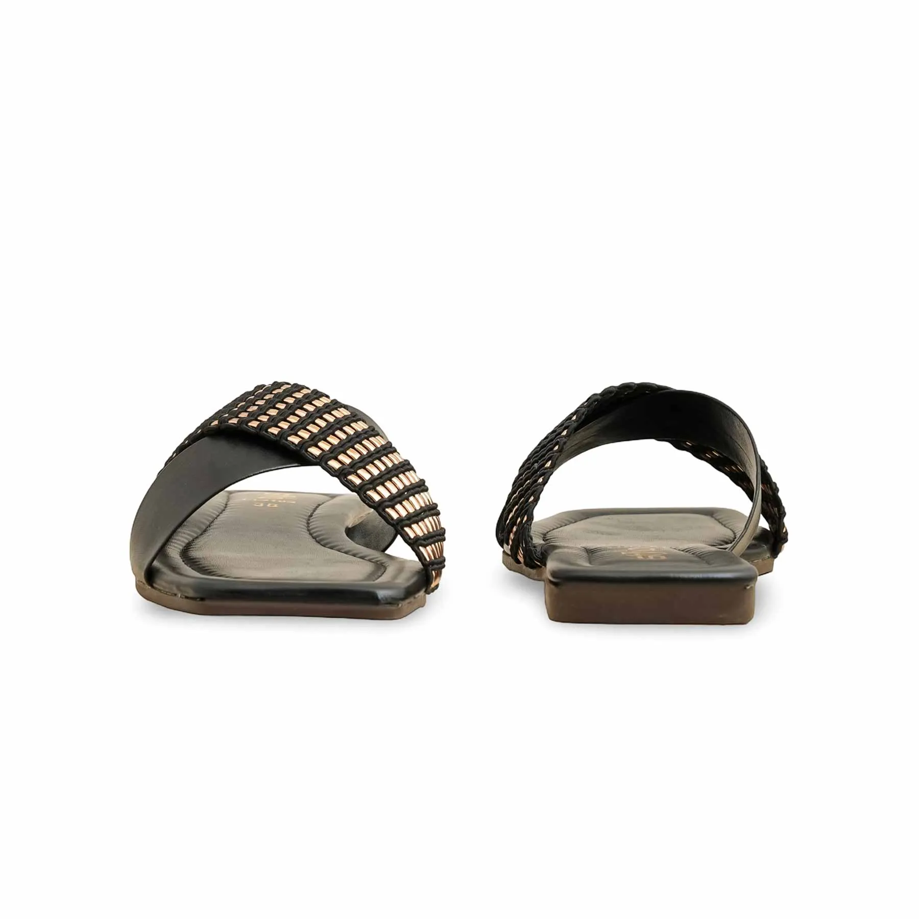 Health Mood Black Casual Slipper CL2103