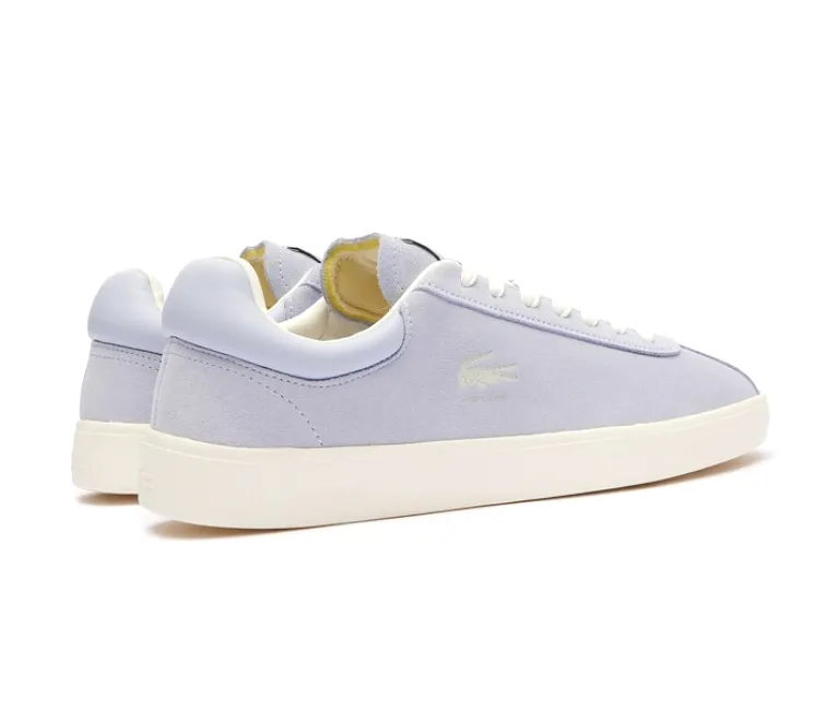 Men's Lacoste Baseshot 124 3 SMA (Light Blue/Off White) Collared Heel