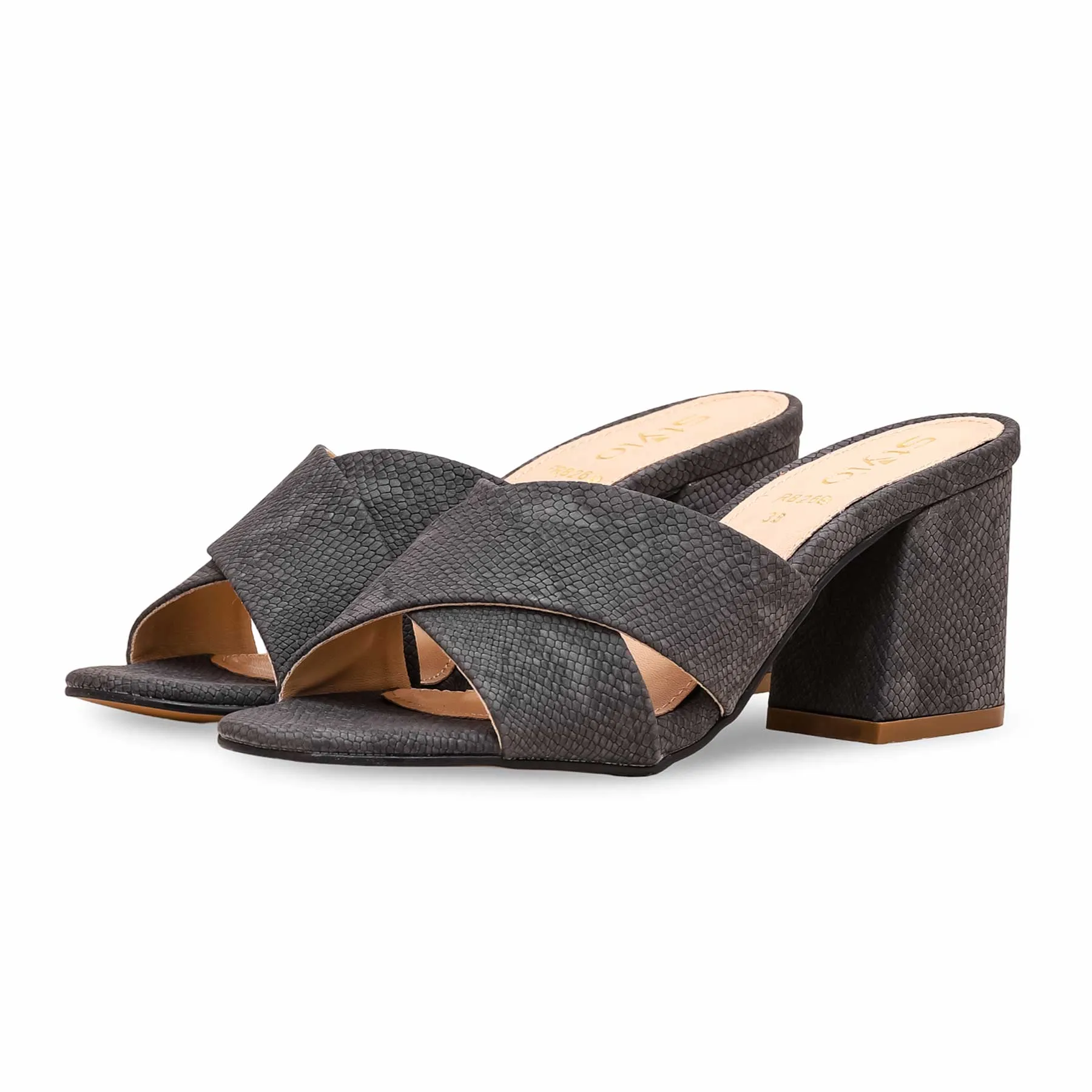 Grey Formal Slipper FR8269 Stunning Style