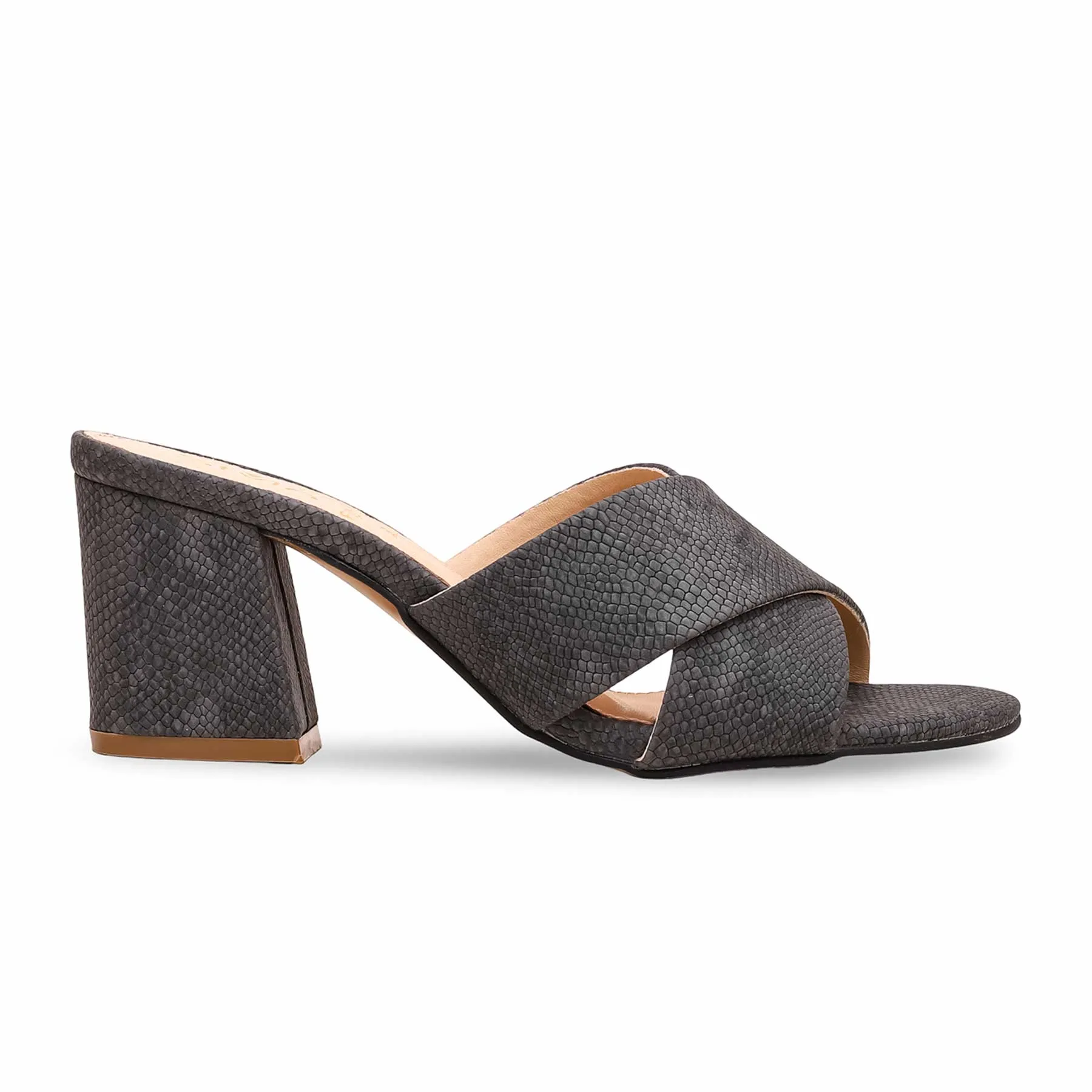 Grey Formal Slipper FR8269 Refined Detail Effortless Design