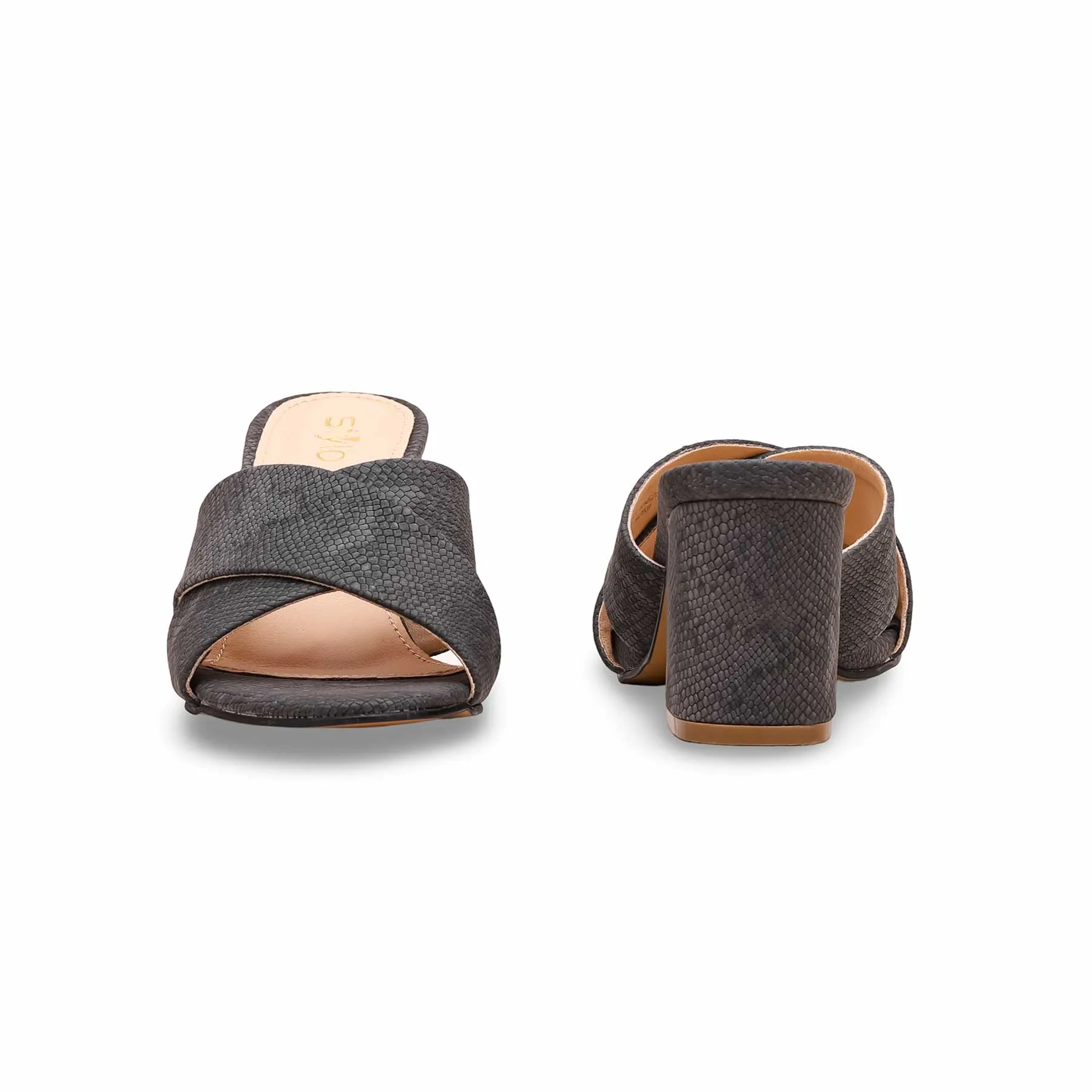 High Heel Evening Heels Grey Formal Slipper FR8269