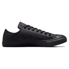 Chuck Taylor All Star Leather Low Top Mono Unisex Sportswear Shoes Tough Rubber Weekend Hikes
