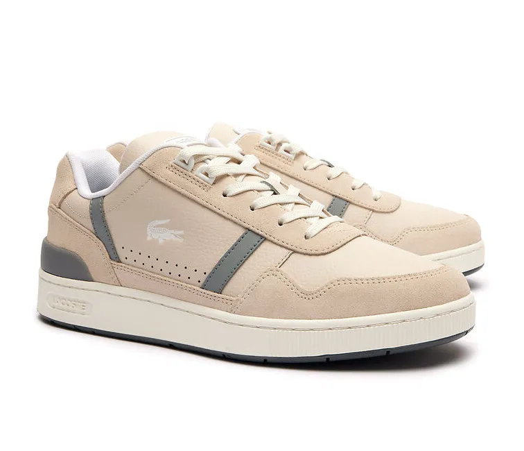 Men's Lacoste T-Clip 124 2 SMA (Off White/Grey) Compression Knit