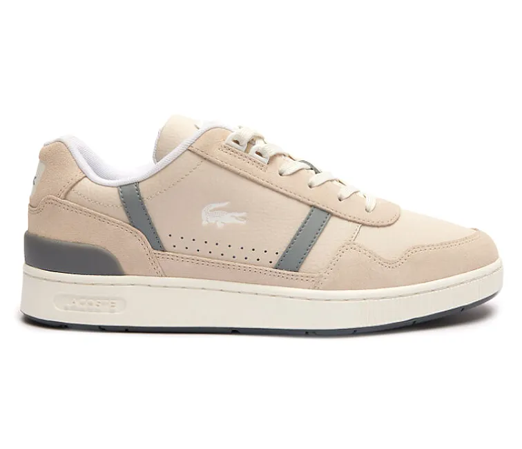 Streamlined grip Men's Lacoste T-Clip 124 2 SMA (Off White/Grey)