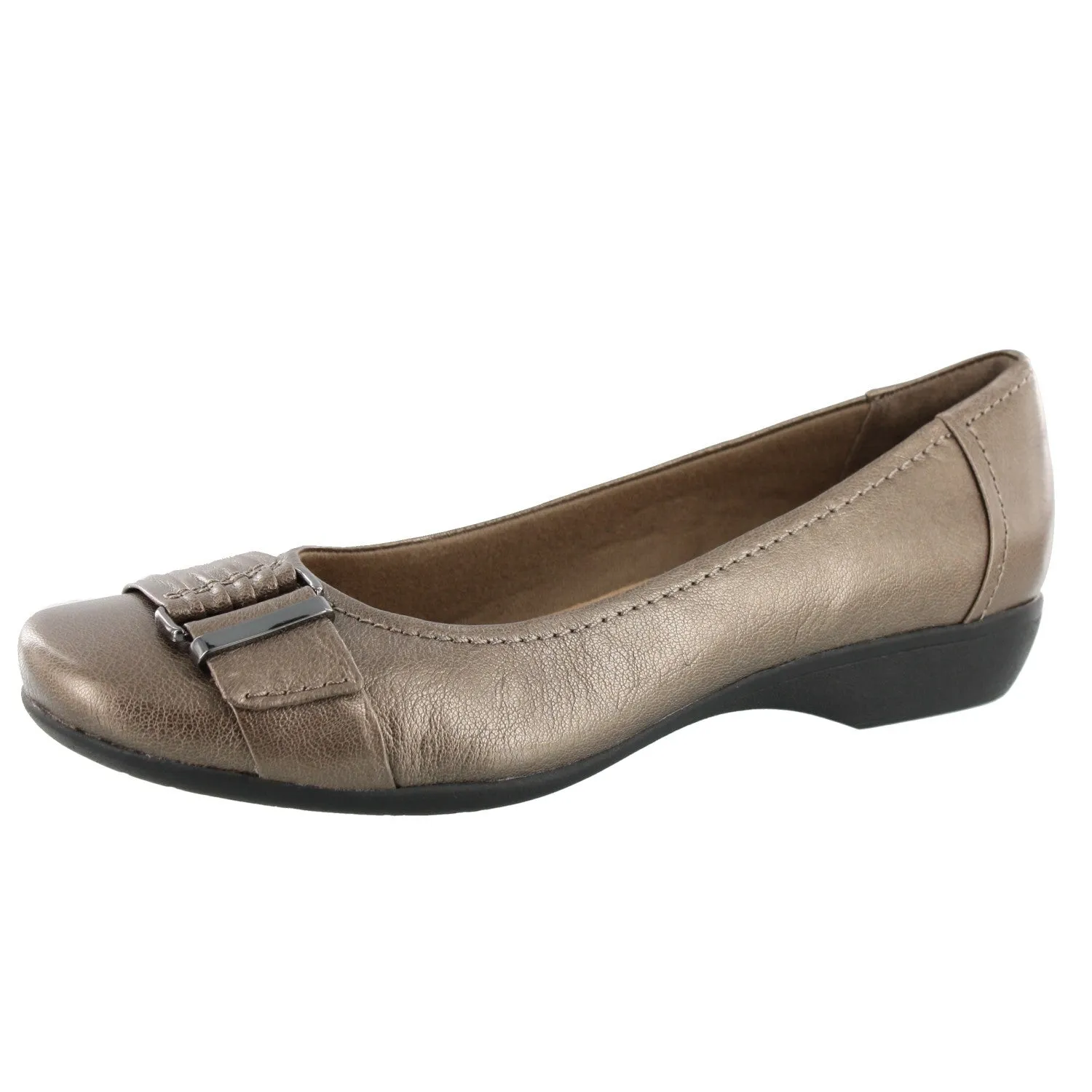 Clarks Propose Pixie 2 Comfortable Flats with Arch Support Style Neutral Cloud Like Comfort