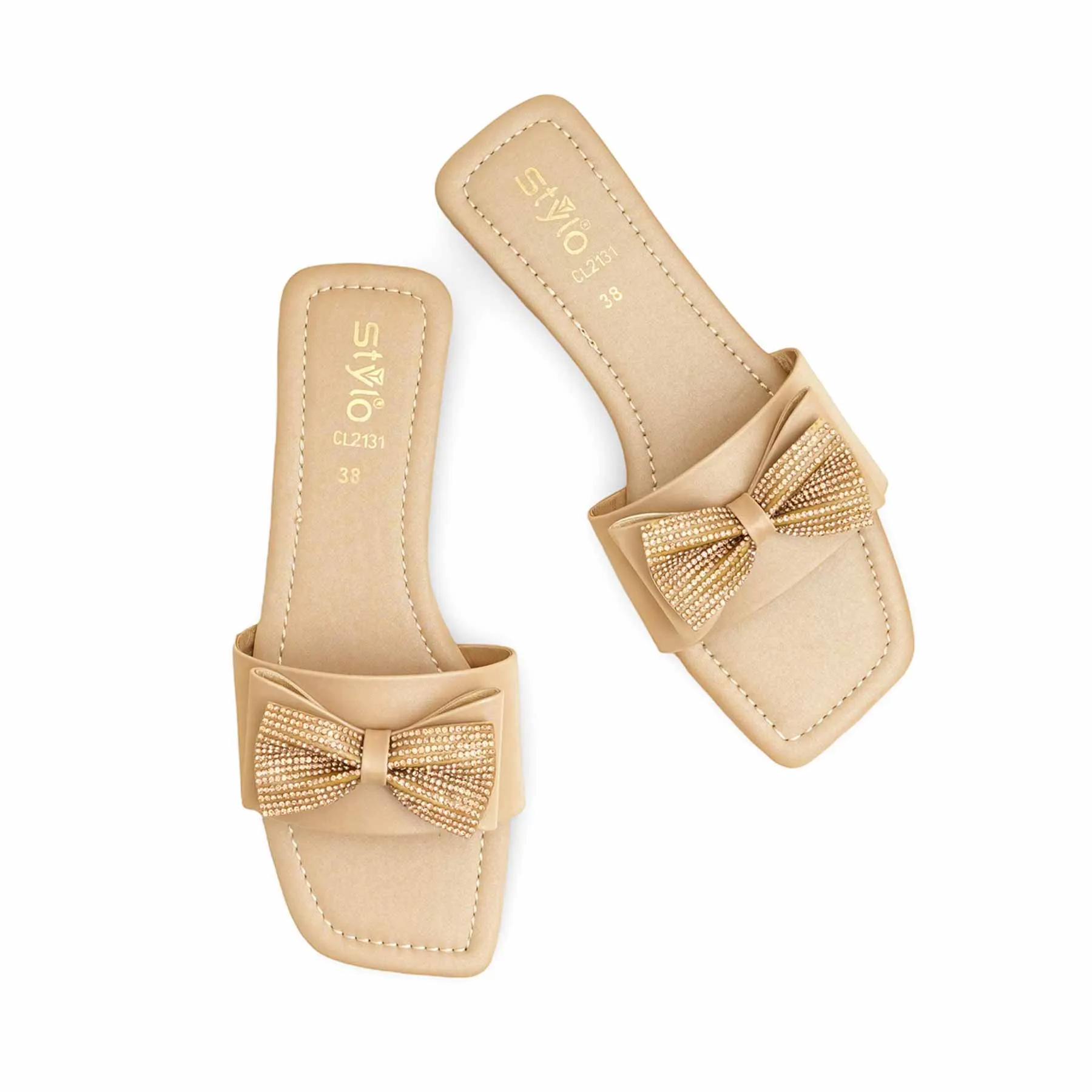 Boutique Day Golden Casual Slipper CL2131