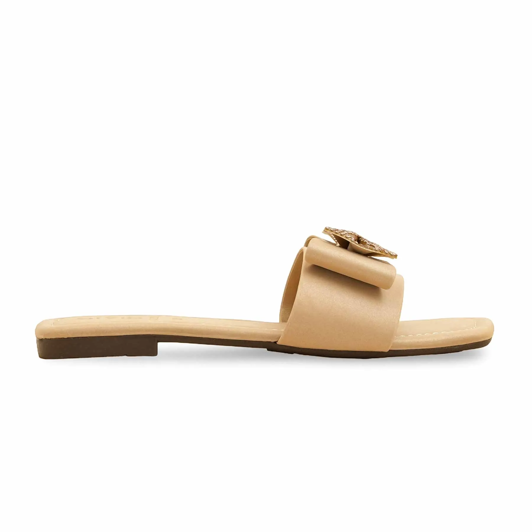 School Play Golden Casual Slipper CL2131