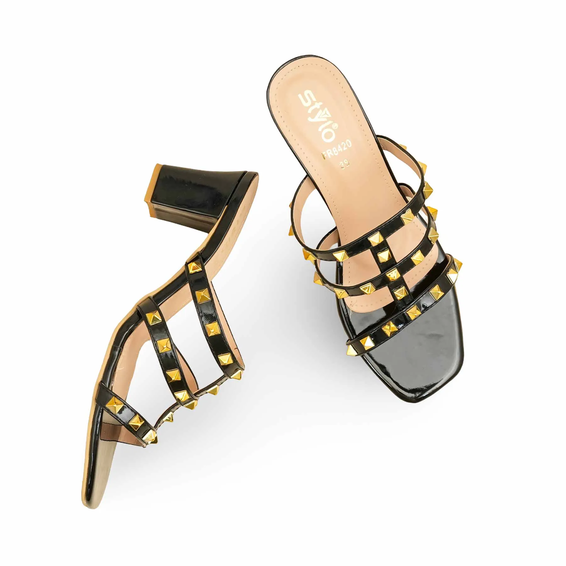 Black Formal Slipper For Women FR8420 High Arch