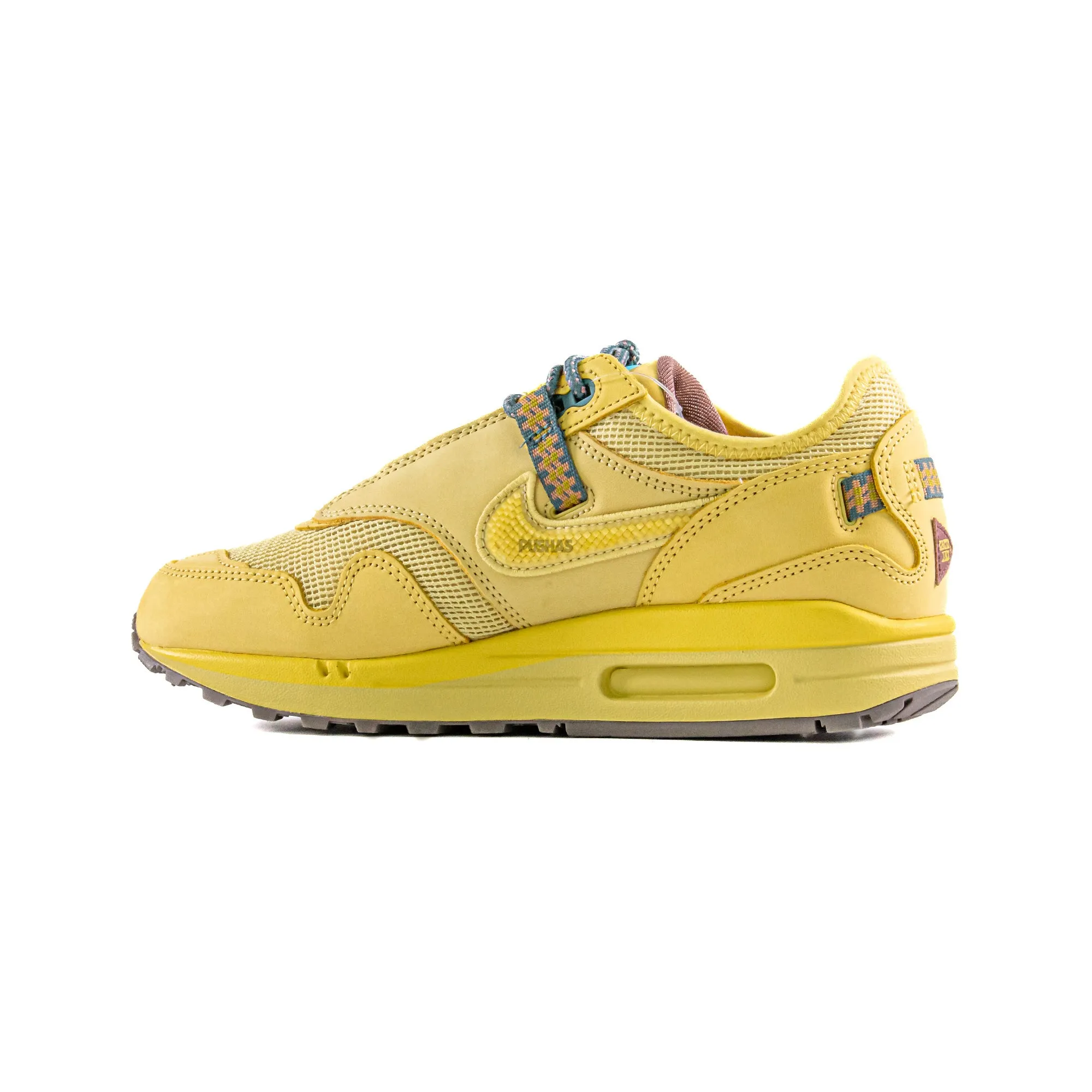 Shock-absorbent arch Nike Air Max 1 x Travis Scott Cactus Jack 'Saturn Gold' (2022)
