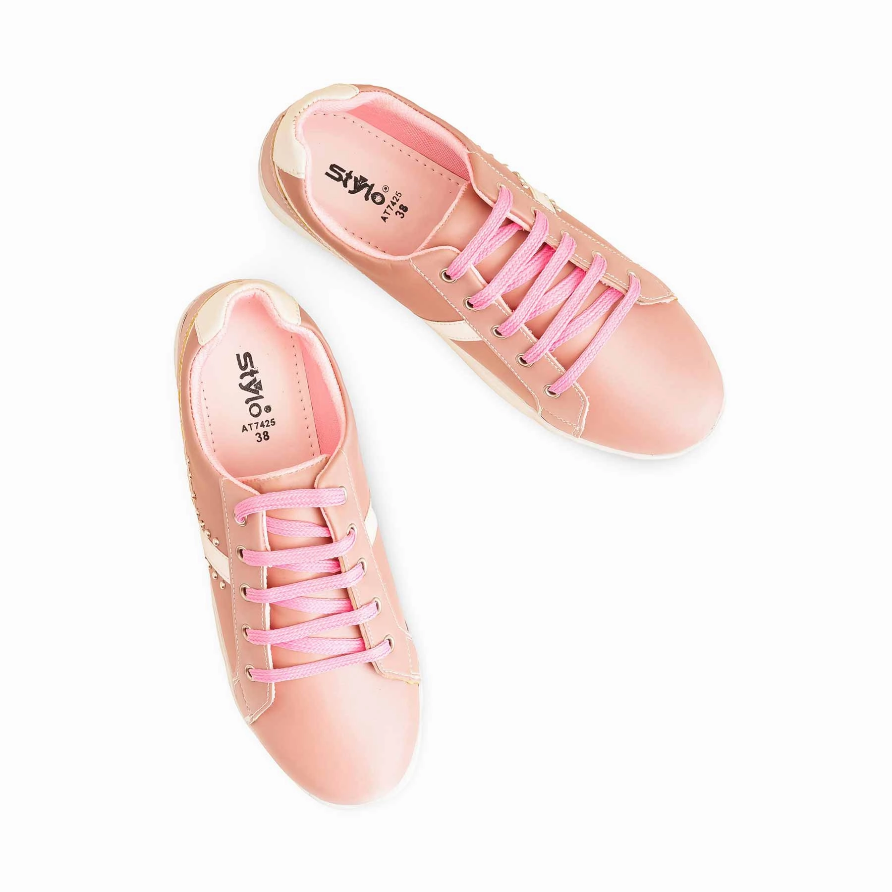 Impact Resistant Heel Cup Pink Casual Sneaker AT7425
