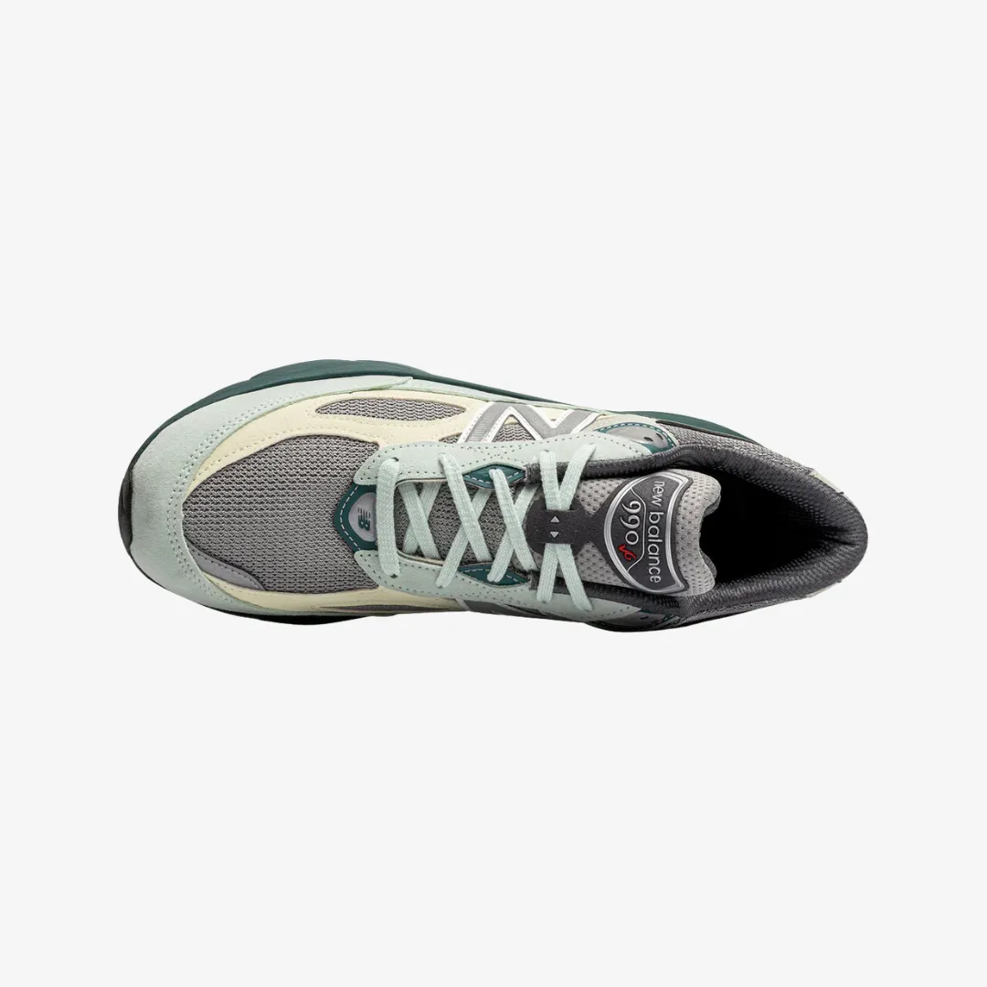 Walk Smart mens new balance 990v6 (community mint/grey)