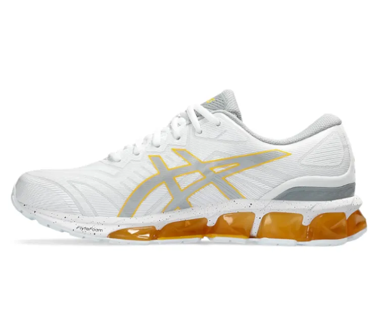 Men's Asics Gel-Quantum 360 7 (White/Saffron) Minimalist Base Pace Trainer