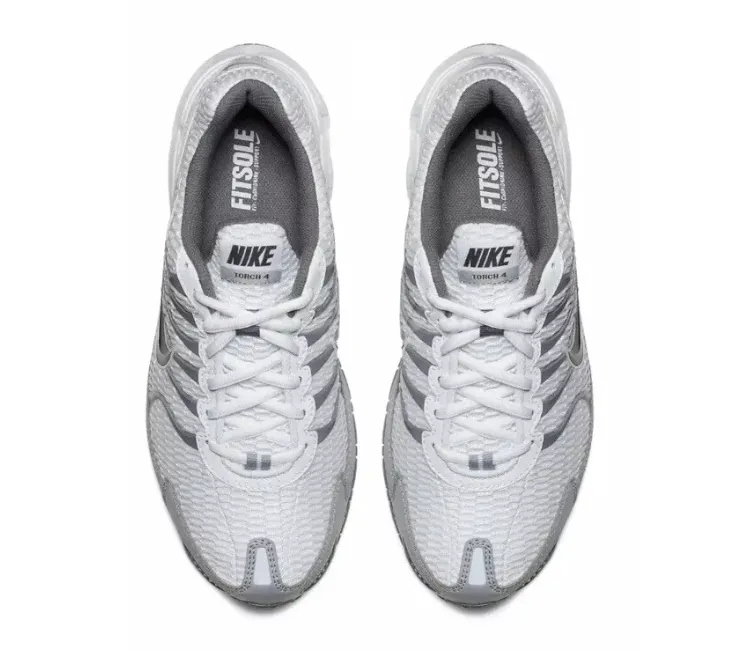 Men??s Nike Air Max Torch 4 (White/Wolf Grey) Fitness Runner