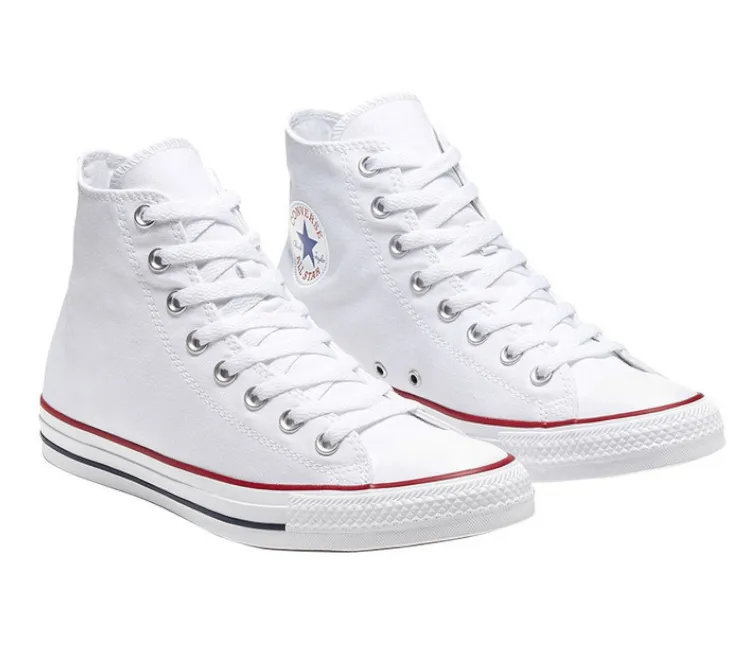 Men's Converse Chuck Taylor High Tops (White/Red/Blue) Thermoplastic Uppers