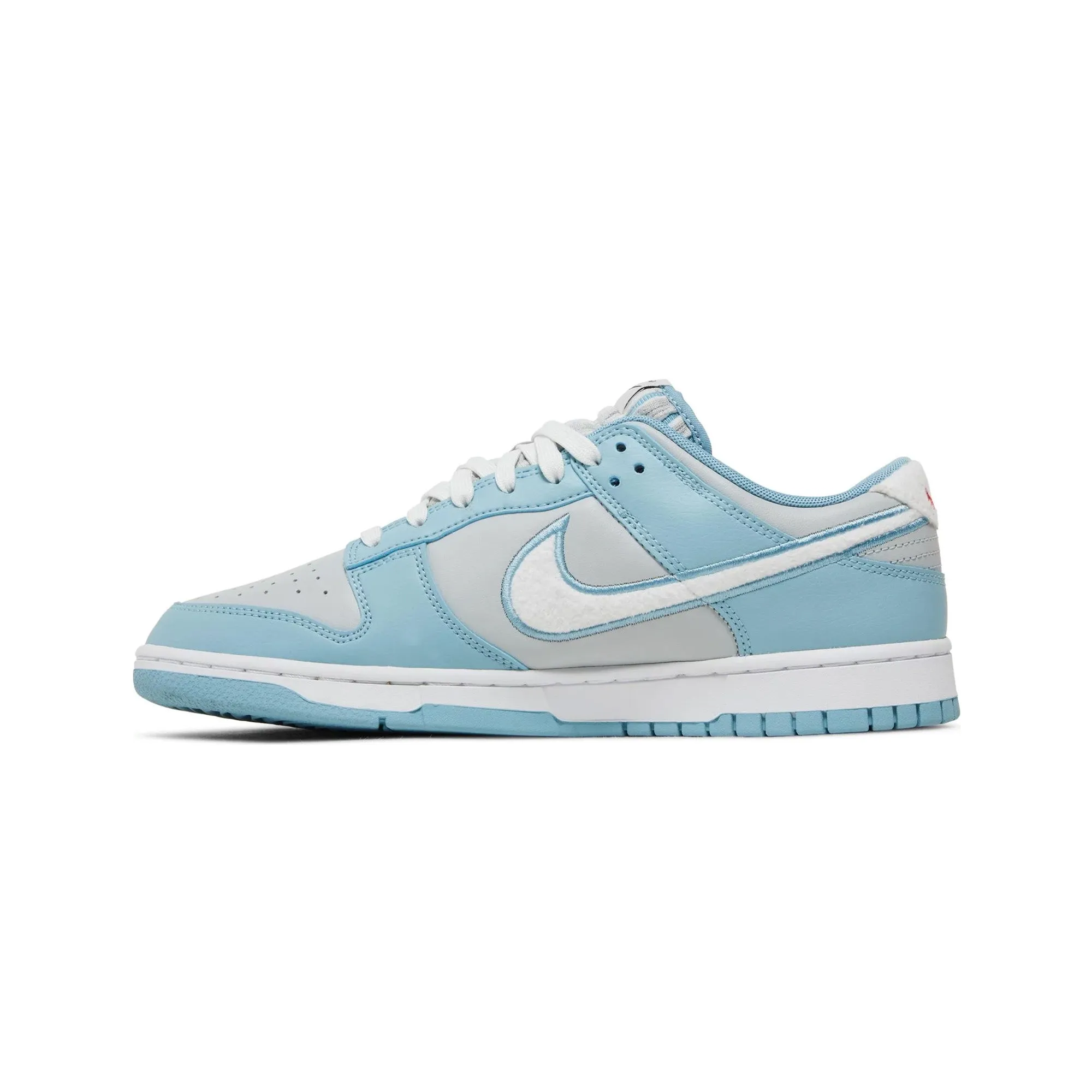 Lightweight EVA Foam Design Dunk Low Retro 'Fleece Swoosh Worn Blue'