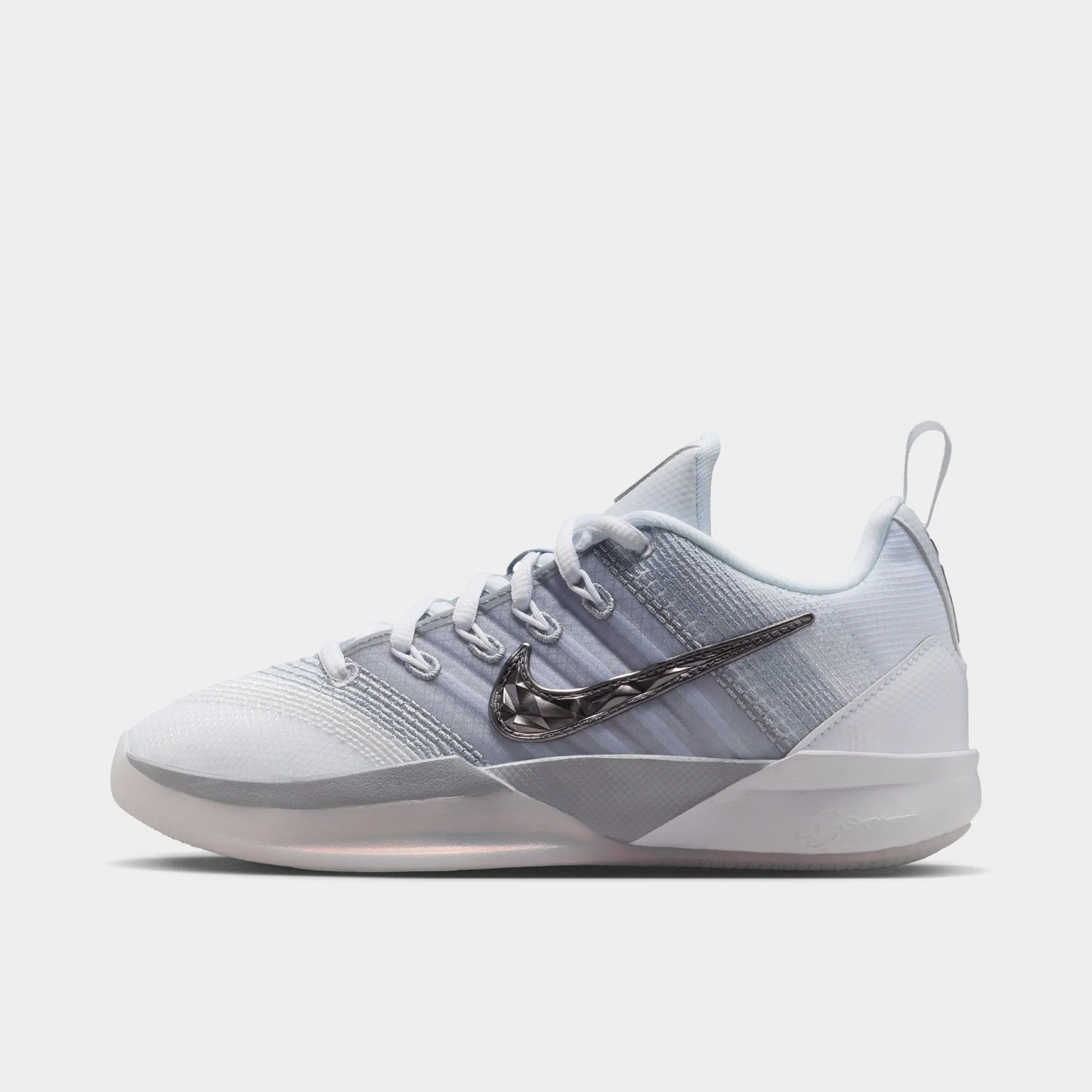 Nike Sabrina 3 GS White / Metallic Dark Grey - Wolf Grey Streamlined wear Impact Ready