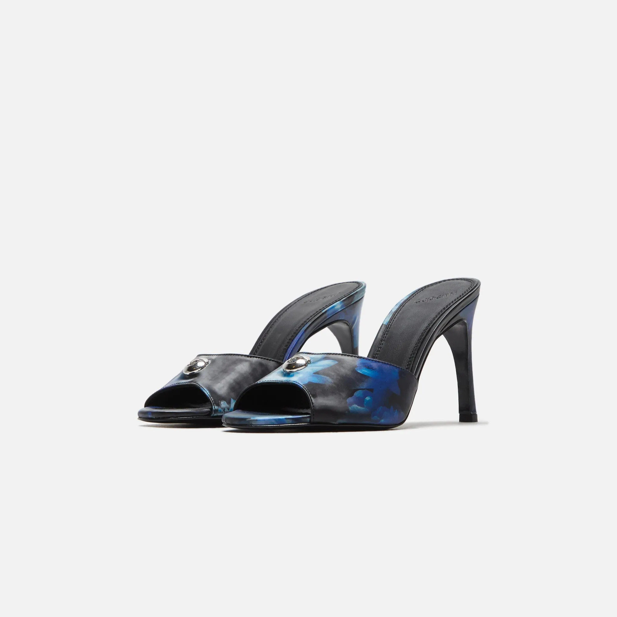 Comfortable Sides Balanced Impact Coperni Holographic Logo Mule - Blue / Black