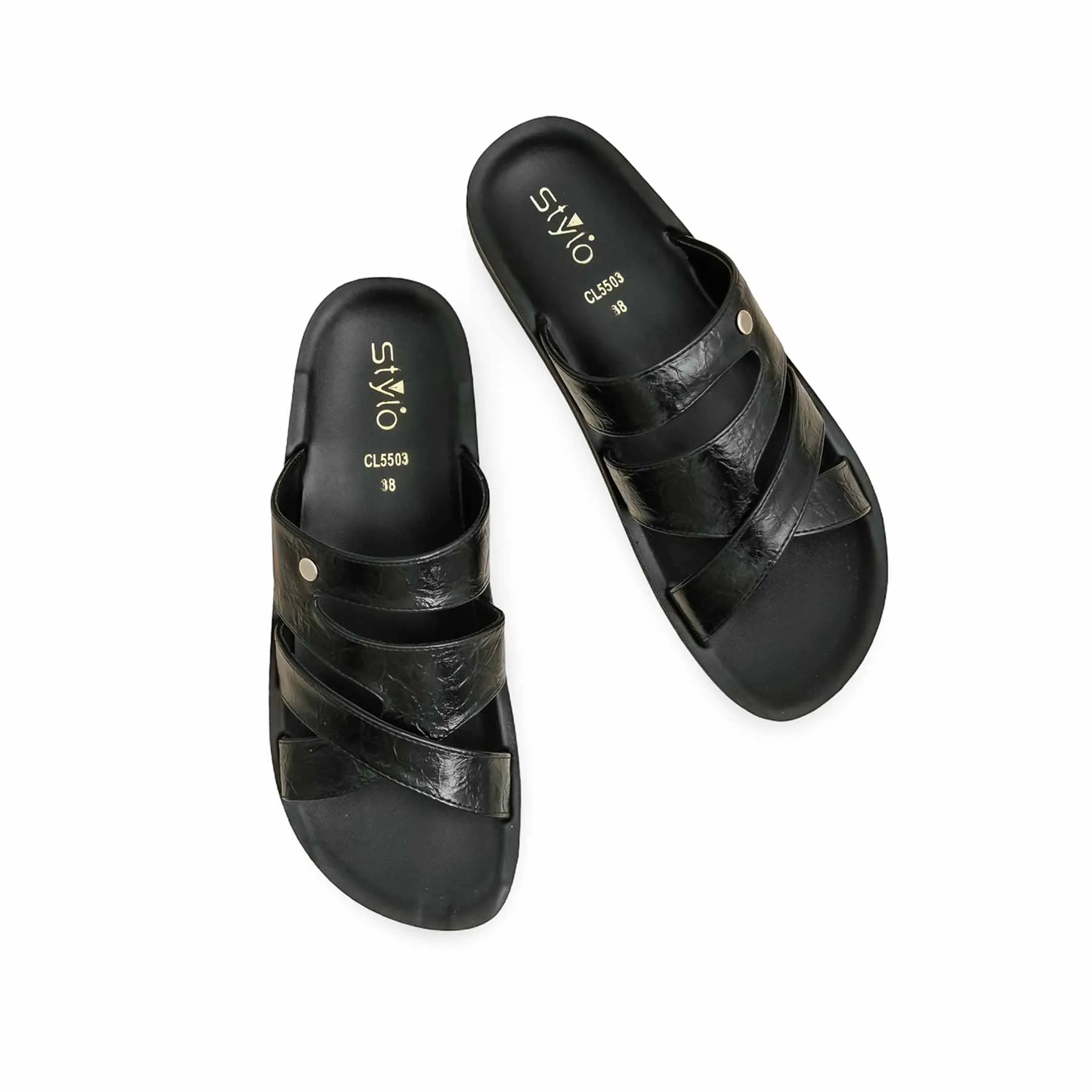 Cushioned Walking Shoes Concert Go Black Casual Softy CL5503