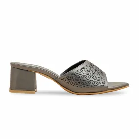 Vintage Vibe Glamorous Appeal Grey Formal Slipper FR5466