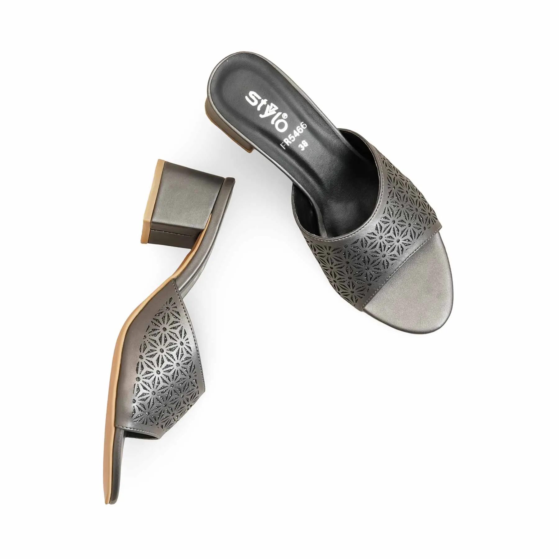 Grey Formal Slipper FR5466 Head Spark Standout Look