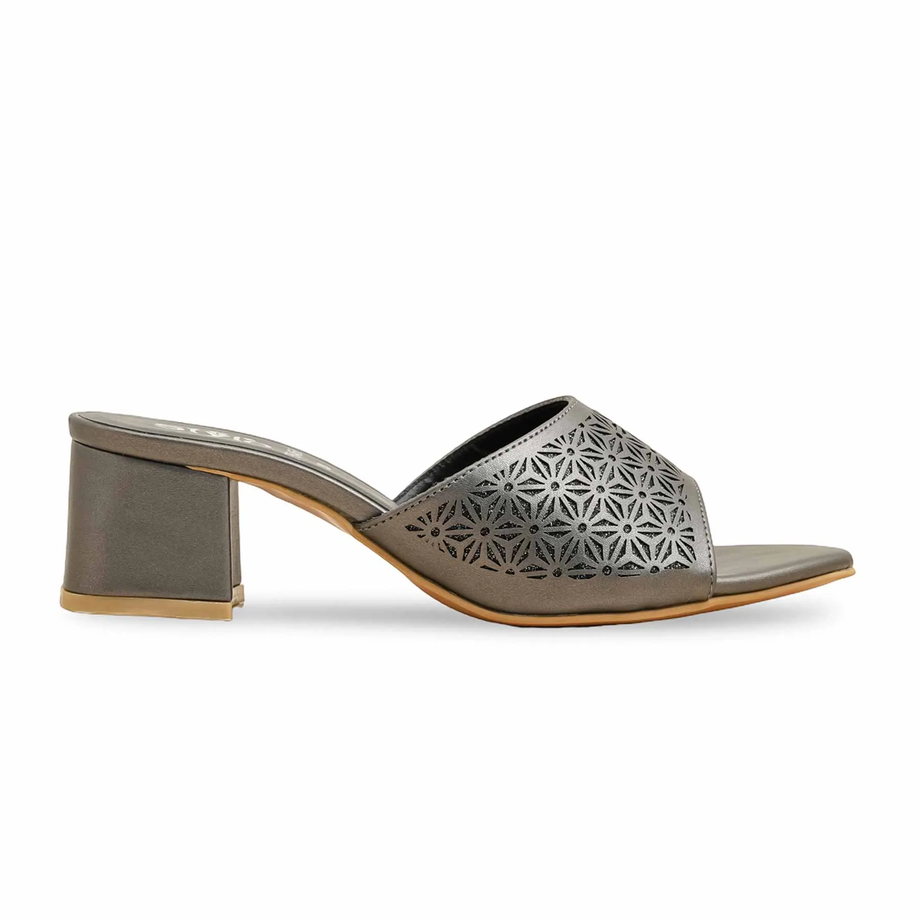 Vintage Vibe Glamorous Appeal Grey Formal Slipper FR5466