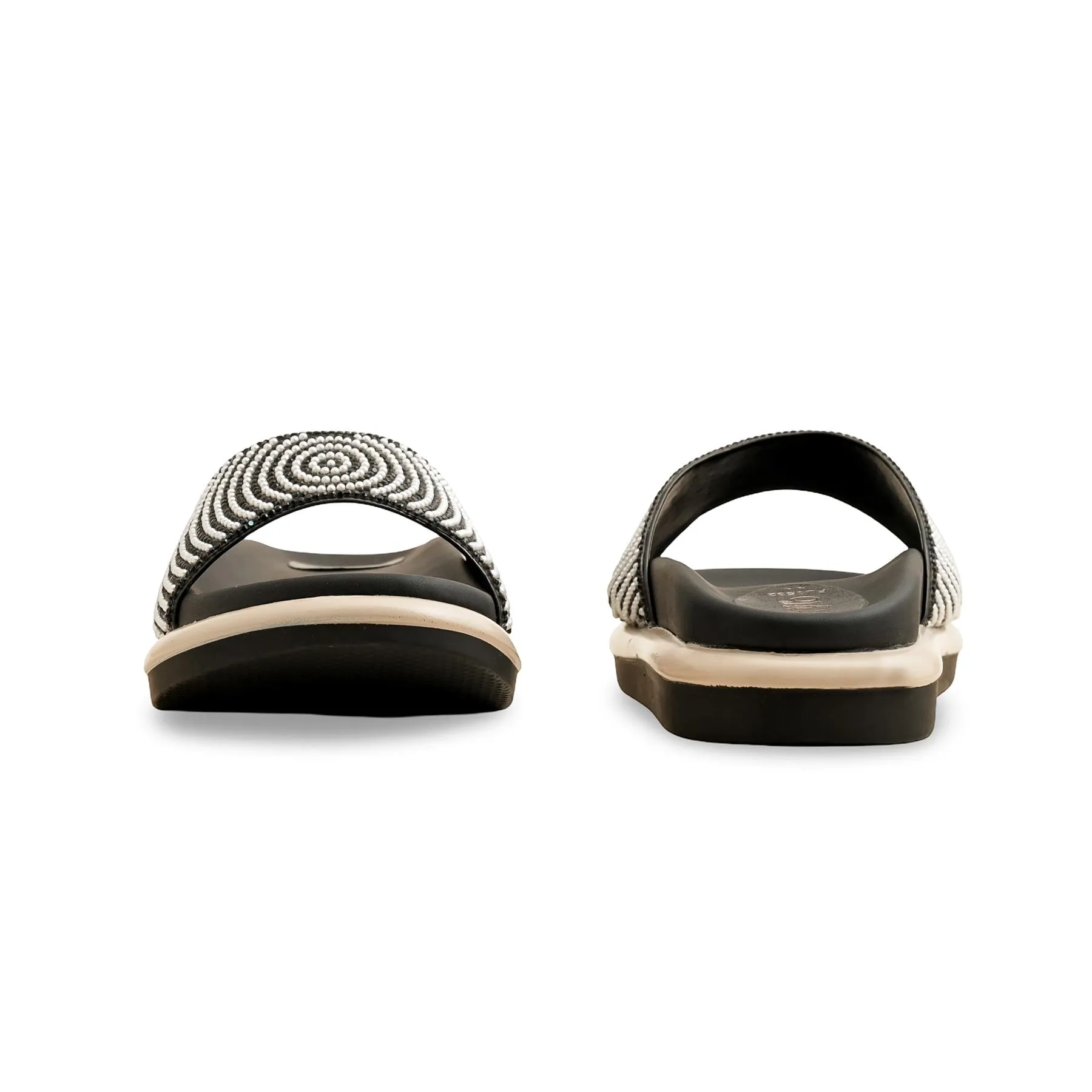 Black Formal Slipper PU0532 Toe Cap