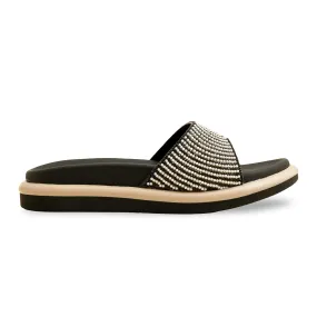 Black Formal Slipper PU0532 Modern Comfort Lace Up