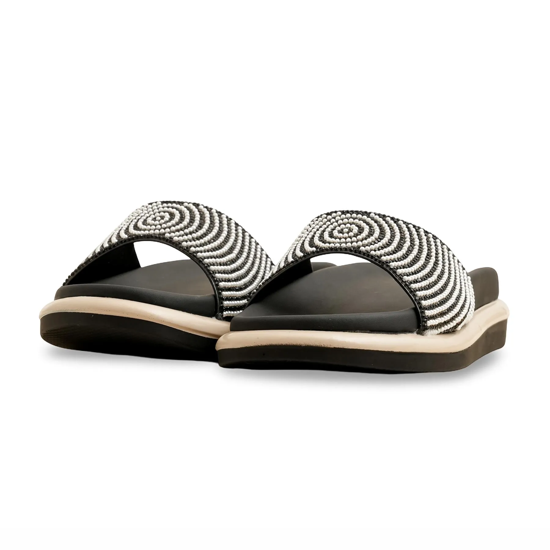 Black Formal Slipper PU0532 Scent Glow