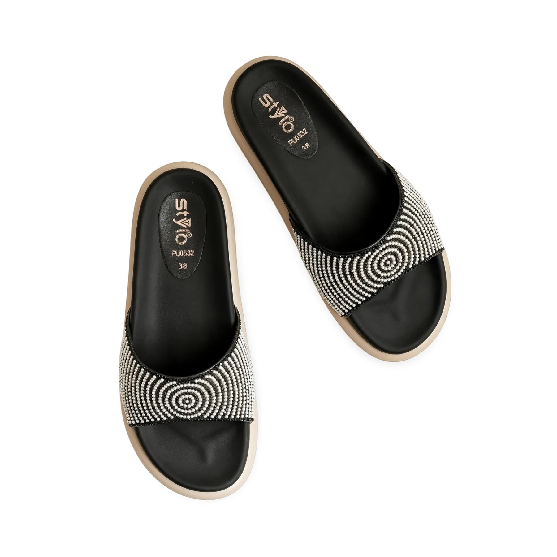 Cozy Design Black Formal Slipper PU0532