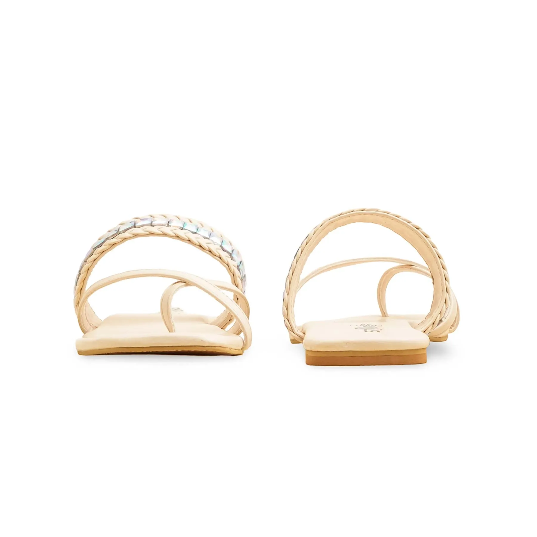 Comfort Straps Flower Path Cream Formal Chappal FR0571