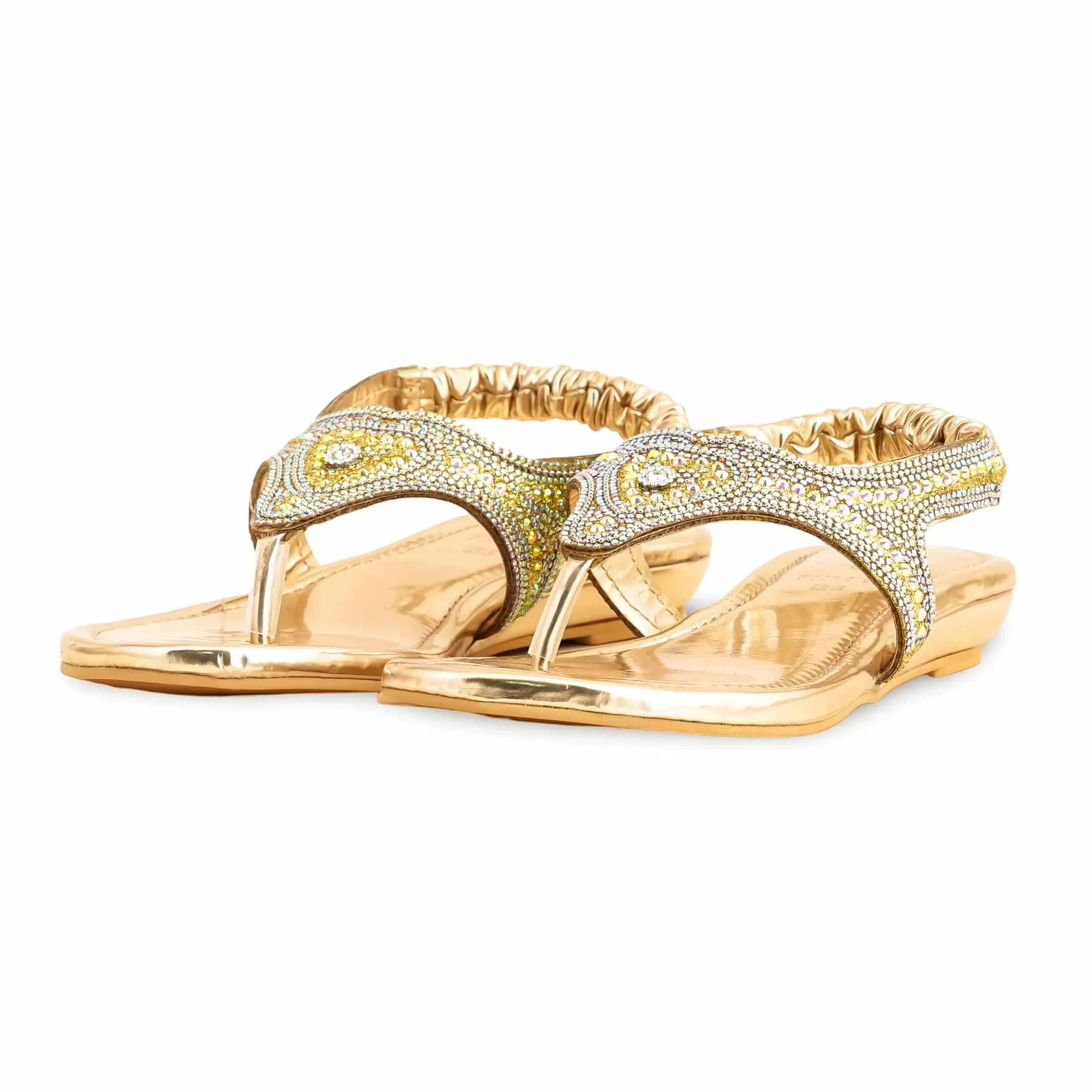 Journey Mode Golden Fancy Sandal FN6111