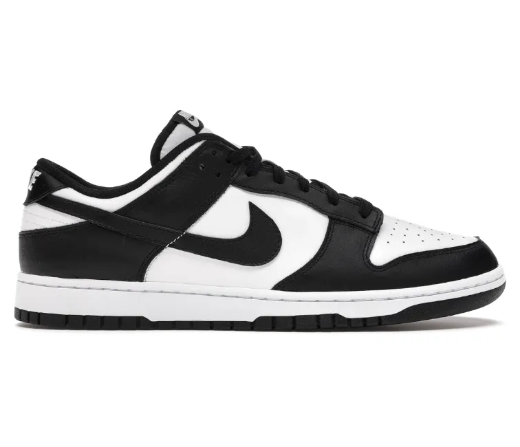 Men's Nike Dunk Low Retro (Panda) Reinforced Eyelets Design Zero Gravity Cushioning
