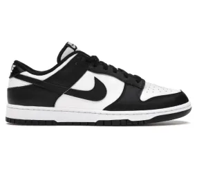 Men's Nike Dunk Low Retro (Panda) Reinforced Eyelets Design Zero Gravity Cushioning