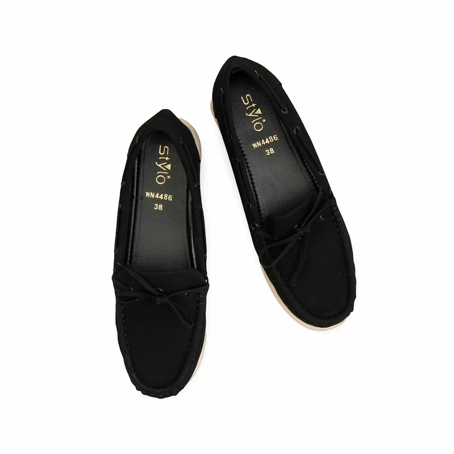 Sunny Day Black Women Moccasin WN4486
