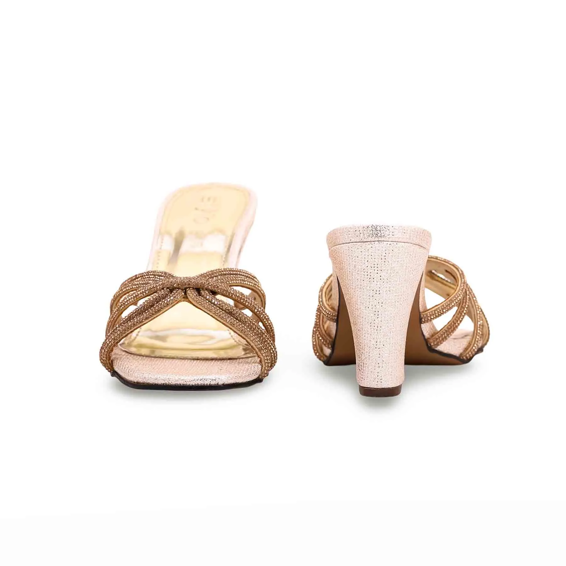 Effortless Comfort Evening Booties Golden Fancy Slipper FN7839