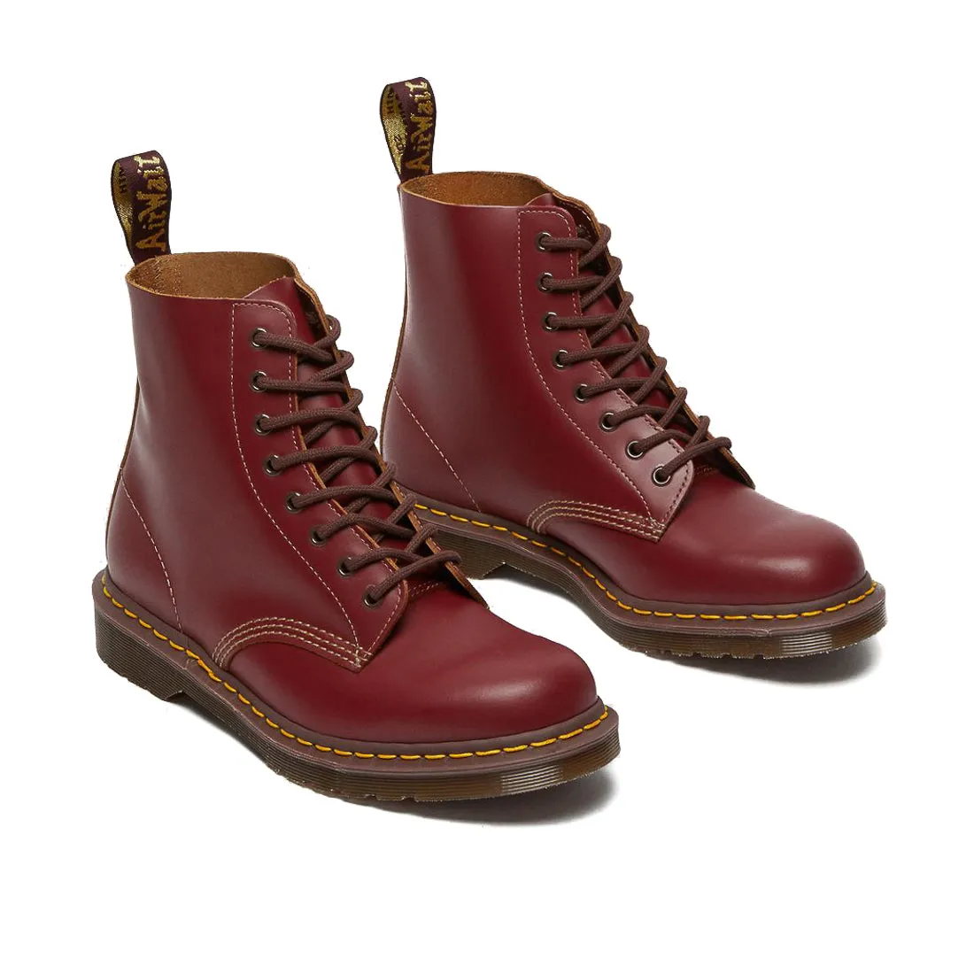 Dr. Marten Vintage 1460 Lace Up Boots 'Oxblood Quilon' Arch Support System