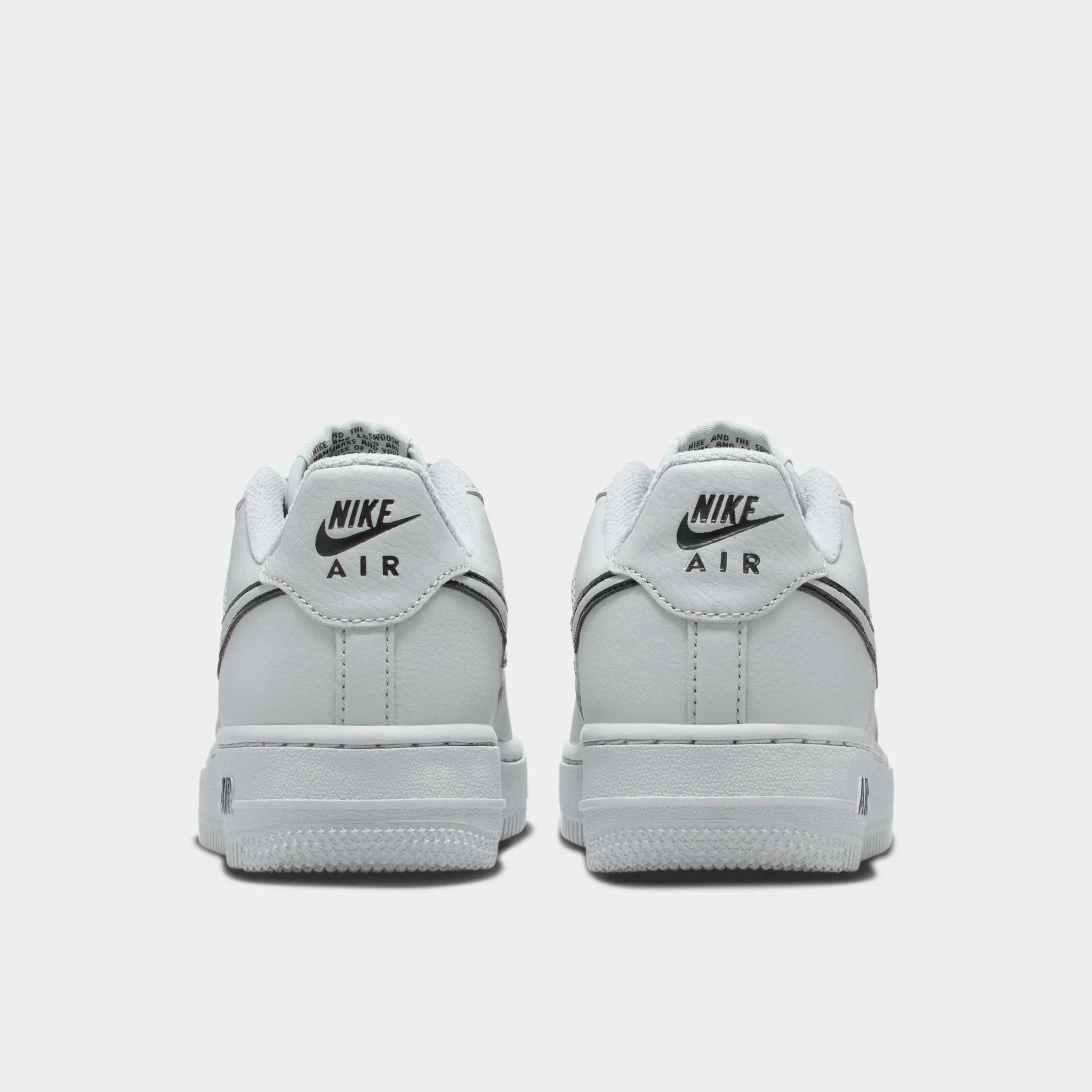 Crisp Detail Nike Air Force 1 GS Light Smoke Grey / Black