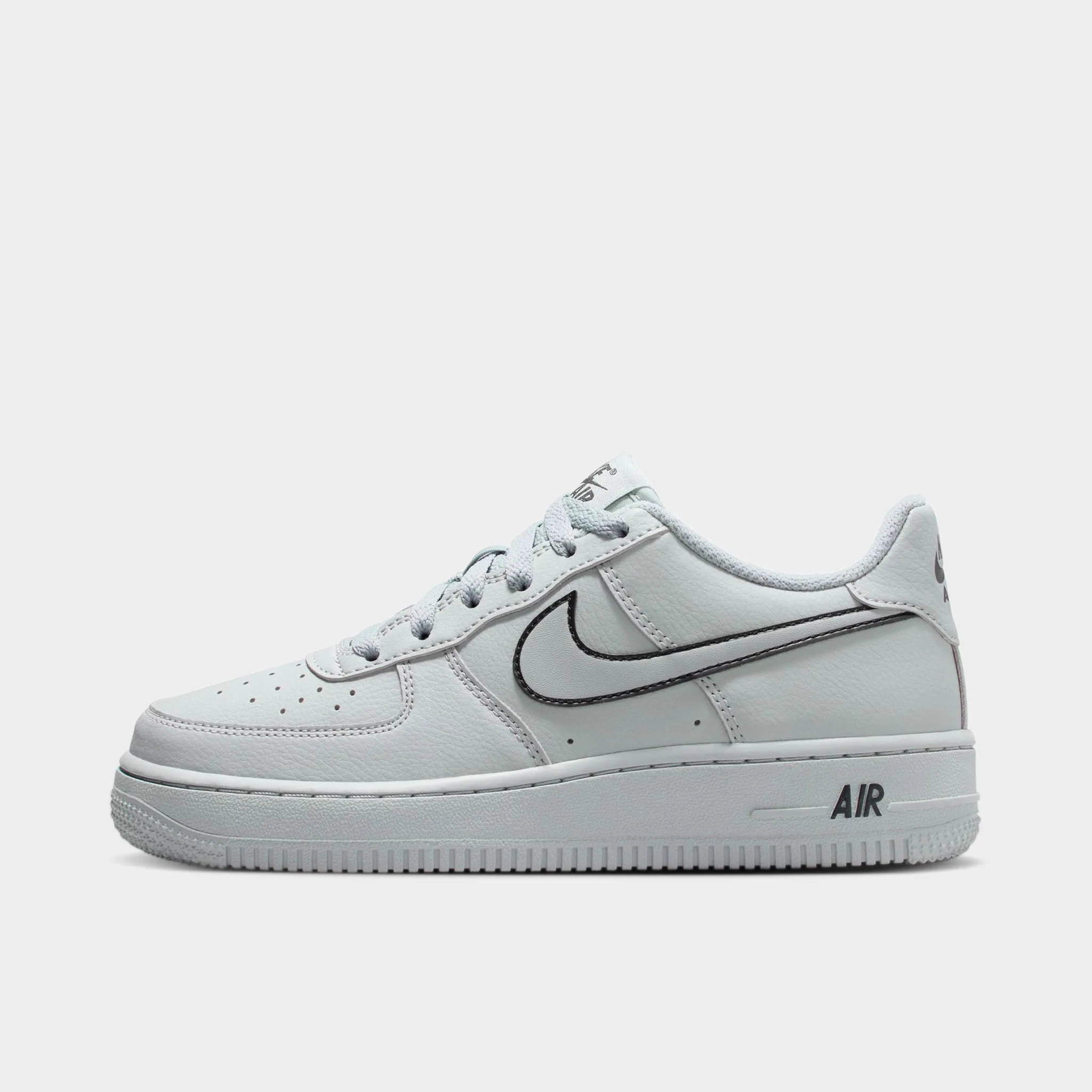 Rubber Composite Nike Air Force 1 GS Light Smoke Grey / Black