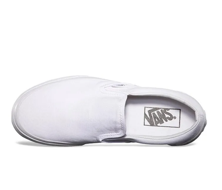 Vans Classic Slip-On (True White) Compression Molded Clean Structure