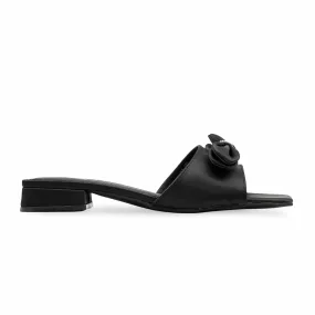 Black Formal Slipper For Women FRS004 Formal Shoes Heel Guard